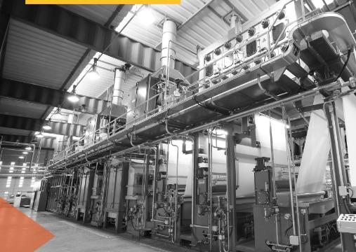 Equipamento industrial têxtil apresentado no catálogo